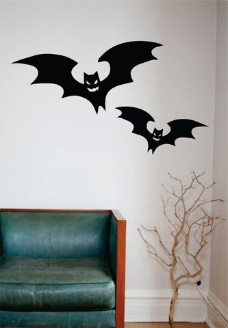 Halloween Bats Wall Decal Sticker Vinyl Living Room Bedroom Decor Art Teen Skull Holiday Scary Haunted