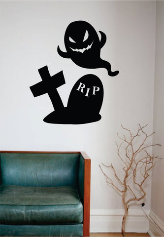 Halloween Ghost Grave Wall Decal Sticker Vinyl Living Room Bedroom Decor Art Teen Skull Holiday Scary Haunted