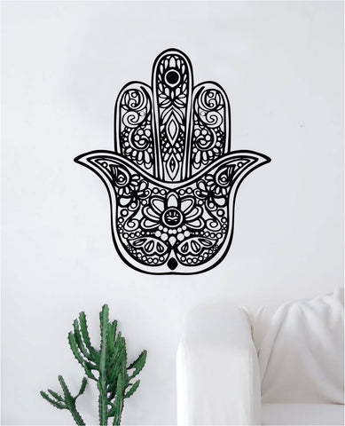 Hamsa Hand V17 Decal Sticker Wall Vinyl Home Decor Art Room Bedroom Yoga Mandala Namaste Teen Meditate