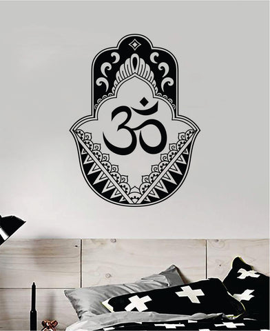 Hamsa Hand V22 Decal Sticker Wall Vinyl Art Wall Bedroom Room Home Decor Teen Inspirational Yoga Zen Meditate Namaste Buddha Om