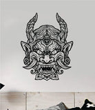 Hannya V4 Wall Decal Home Decor Sticker Vinyl Art Bedroom Room Tattoo Japanese Mask