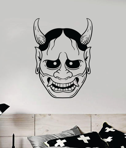 Hannya V5 Wall Decal Home Decor Sticker Vinyl Art Bedroom Room Tattoo Japanese Oni Mask