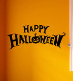 Happy Halloween V2 Wall Decal Home Decor Vinyl Art Sticker Holiday October Trick or Treat Pumpkin Witch Ghost Scary Kids Boy Girl Family