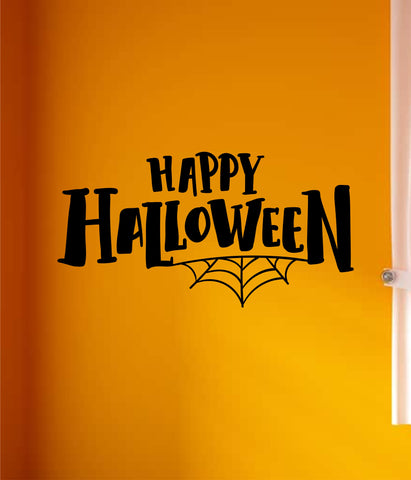 Happy Halloween Wall Decal Home Decor Vinyl Art Sticker Holiday October Trick or Treat Pumpkin Witch Ghost Scary Kids Boy Girl Family