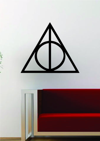 Harry Potter Deathly Hallows Logo Decal Wall Vinyl Art Decor Room Movies Teen