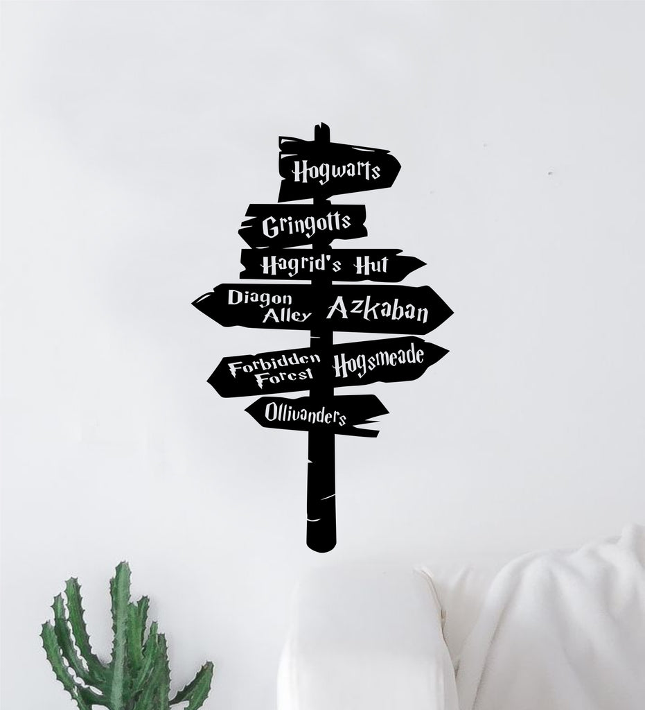 Harry Potter Sign Wall Decal Home Decor Art Sticker Vinyl Bedroom Boy Girl  Teen Kids Nursery Hogwarts Movie