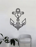 Heart Anchor Wall Decal Home Decor Art Bedroom Room Sticker Vinyl Tattoo Traditional Nautical Sea Ocean Beach