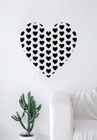Heart full of Hearts Wall Decal Sticker Room Art Vinyl Beautiful Decor Home Decoration Bedroom Marriage Love