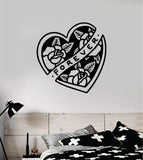 Heart Roses Forever Traditional Tattoo Decal Sticker Wall Vinyl Art Home Decor Room Bedroom Teen Kids