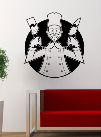 Hibachi Chef Japanese Food Restaurant Logo Art Decal Sticker Wall Vinyl Decor