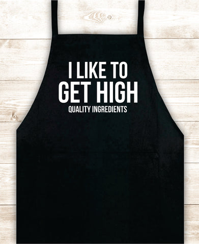 High Quality Ingredients Apron Heat Press Vinyl Bbq Barbeque Cook Grill Chef Bake Food Funny Gift Men
