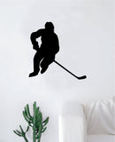 HockeY Player V8 Wall Decal Sticker Vinyl Art Bedroom Room Home Decor Quote Kids Teen Baby Boy Girl Nursery School Fitness Inspirational Ice Skate NHL