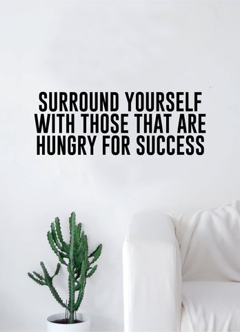Hungry for Success Quote Wall Decal Sticker Room Bedroom Art Vinyl Inspirational Decor Motivational Inspirational Gym Fitness