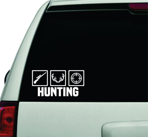 Hunting Wall Decal Car Truck Window Windshield JDM Sticker Vinyl Lettering Quote Boy Girl Men Dad Animals Deer