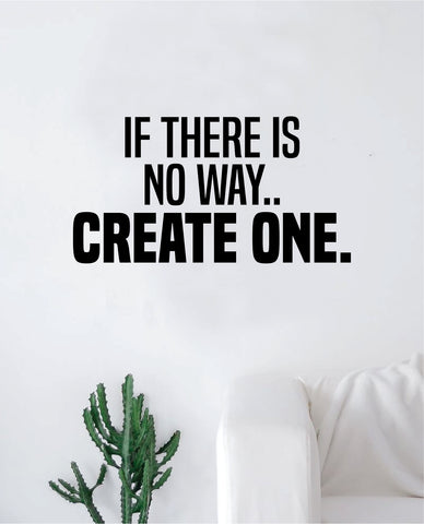 Create One Gym Fitness Quote Design Decal Sticker Wall Vinyl Art Decor Home Inspirational Office Dreams