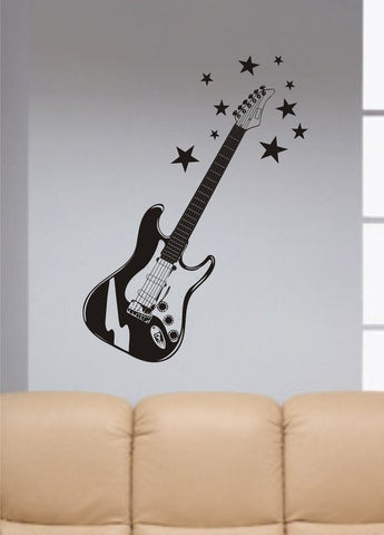 Rockstar Guitar Music Art Decal Sticker Wall Vinyl - boop decals - vinyl decal - vinyl sticker - decals - stickers - wall decal - vinyl stickers - vinyl decals