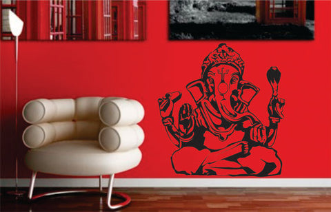 Ganesha Elephant Version 1 Design Decal Sticker Wall Vinyl Decor Art