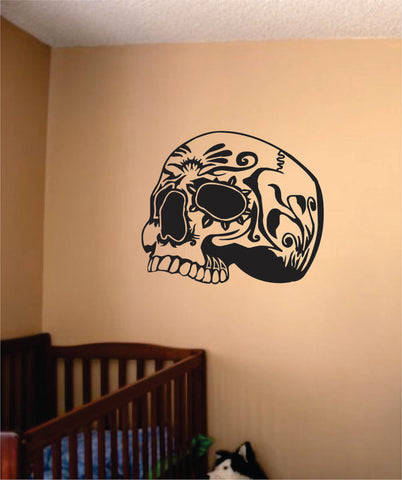 Skull Design Day of the Dead Art Decal Sticker Wall Vinyl - boop decals - vinyl decal - vinyl sticker - decals - stickers - wall decal - vinyl stickers - vinyl decals