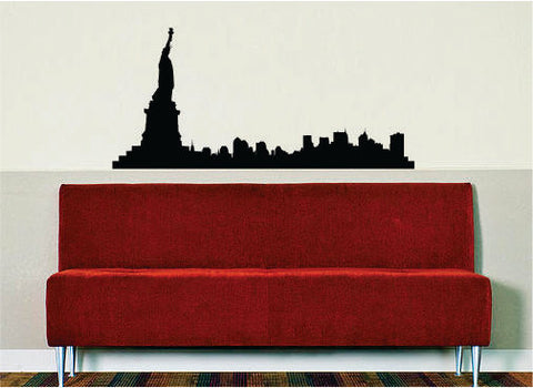 New York City Skyline Statue of Liberty NY Design Decal Sticker Wall Vinyl Decor Art