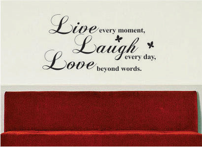 Live Every Moment Inspirational Quote Decal Sticker Wall Vinyl Decor Art - boop decals - vinyl decal - vinyl sticker - decals - stickers - wall decal - vinyl stickers - vinyl decals