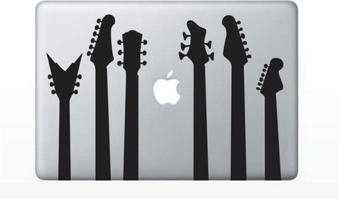 Guitar Silhouettes Laptop Decal Sticker Wall Vinyl Art Design - boop decals - vinyl decal - vinyl sticker - decals - stickers - wall decal - vinyl stickers - vinyl decals