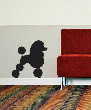 Poodle Silhouette Design Animal Decal Sticker Wall Vinyl Decor Art
