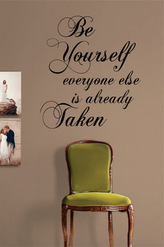 Be Yourself Quote Decal Sticker Wall Vinyl Decor Art - boop decals - vinyl decal - vinyl sticker - decals - stickers - wall decal - vinyl stickers - vinyl decals