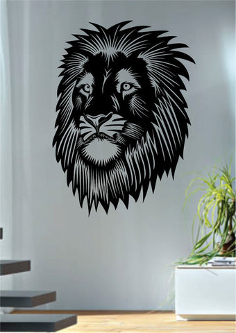 Lion Face Design Animal Decal Sticker Wall Vinyl Decor Art