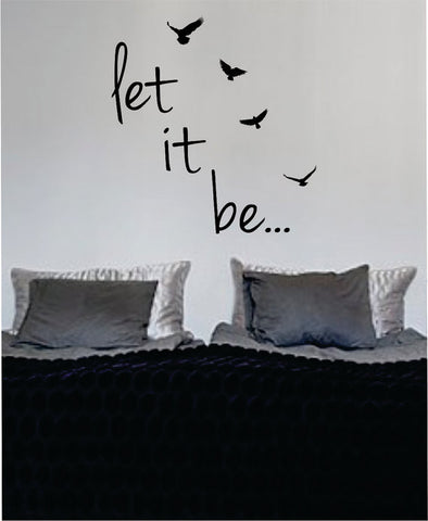 Let It Be Version 3 The Beatles Quote Design Sports Decal Sticker Wall Vinyl - boop decals - vinyl decal - vinyl sticker - decals - stickers - wall decal - vinyl stickers - vinyl decals