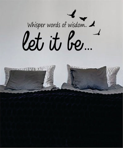 Let It Be Version 6 The Beatles Quote Design Sports Decal Sticker Wall Vinyl - boop decals - vinyl decal - vinyl sticker - decals - stickers - wall decal - vinyl stickers - vinyl decals