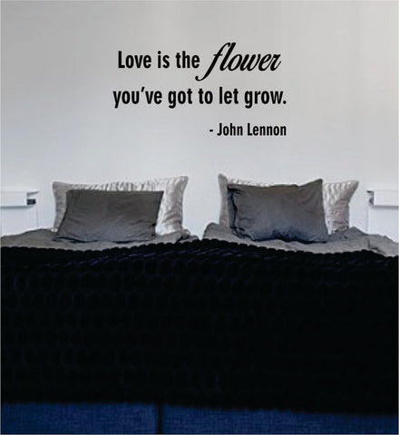 Love is the Flower John Lennon The Beatles Quote Design Sports Decal Sticker Wall Vinyl - boop decals - vinyl decal - vinyl sticker - decals - stickers - wall decal - vinyl stickers - vinyl decals
