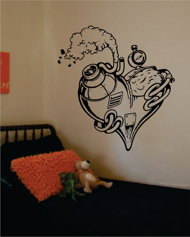 Steampunk Heart Machine Love Design Decal Sticker Wall Vinyl Decor Art - boop decals - vinyl decal - vinyl sticker - decals - stickers - wall decal - vinyl stickers - vinyl decals