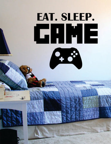 Eat Sleep Game Version 2 Gamer Decal Sticker Wall Vinyl Art Decor - boop decals - vinyl decal - vinyl sticker - decals - stickers - wall decal - vinyl stickers - vinyl decals