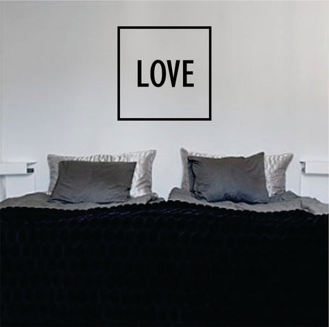 Love Simple Square Design Quote Decal Sticker Wall Vinyl Decor Art - boop decals - vinyl decal - vinyl sticker - decals - stickers - wall decal - vinyl stickers - vinyl decals