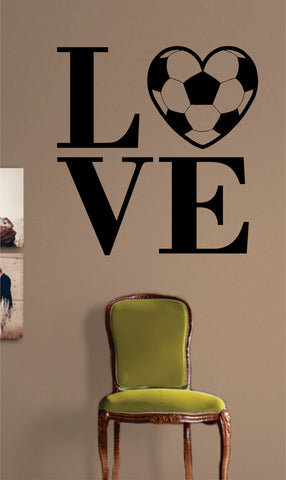 Soccer Love Quote Sports Decal Sticker Wall Vinyl - boop decals - vinyl decal - vinyl sticker - decals - stickers - wall decal - vinyl stickers - vinyl decals