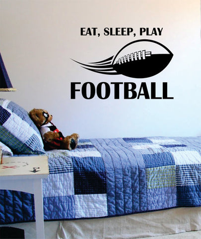 Eat Sleep Play Football Version 2  Sports Decal Sticker Wall Vinyl - boop decals - vinyl decal - vinyl sticker - decals - stickers - wall decal - vinyl stickers - vinyl decals