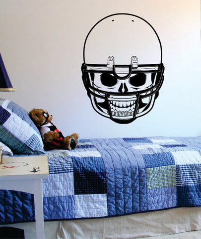Football Skull Helmet Art Decal Sticker Wall Vinyl - boop decals - vinyl decal - vinyl sticker - decals - stickers - wall decal - vinyl stickers - vinyl decals