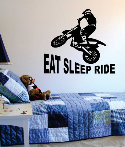 Eat Sleep Ride Dirtbike Moto X Design Sports Decal Sticker Wall Vinyl - boop decals - vinyl decal - vinyl sticker - decals - stickers - wall decal - vinyl stickers - vinyl decals