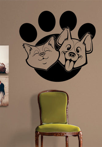 Cat and Dog Paw Print Design Animal Decal Sticker Wall Vinyl Decor Art - boop decals - vinyl decal - vinyl sticker - decals - stickers - wall decal - vinyl stickers - vinyl decals