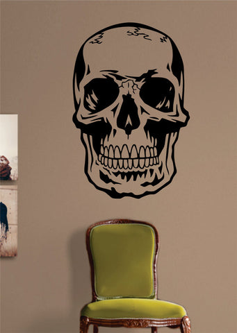 Realistic Skull Art Version 2 Art Decal Sticker Wall Vinyl
