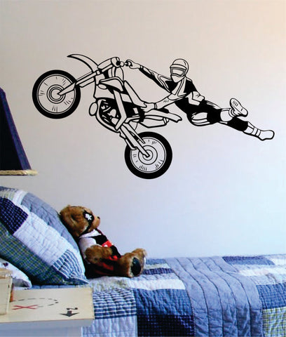 Motocross Trick Dirtbiker Version 1 Design Sports Decal Sticker Wall Vinyl