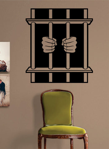 Prisoner Jail Design Funny Decal Sticker Wall Vinyl Decor Art
