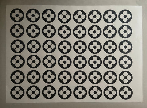 WrapModz - Louis Vuitton Logo Pattern Wall Decal, Home