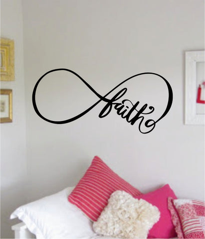 Infinity Faith Wall Decal Sticker Bedroom Room Art Vinyl Home Decor Teen Kids Infinite Nursery Tattoo Love Religious