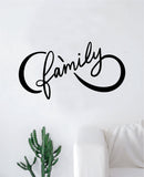 Infinity Family Wall Decal Sticker Vinyl Art Bedroom Living Room Nursery Quote Love Forever Tattoo