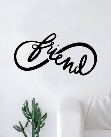 Infinity Friend Wall Decal Sticker Bedroom Room Art Vinyl Home Decor Teen Kids Infinite Love Nursery Tattoo Forever