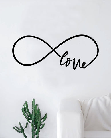 Infinity Love V2 Wall Decal Sticker Bedroom Room Art Vinyl Home Decor Teen Kids Infinite Love Nursery Tattoo