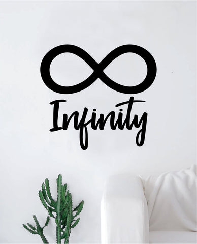 Infinity Sign Wall Decal Sticker Bedroom Room Art Vinyl Home Decor Teen Kids Infinite Love Nursery Tattoo