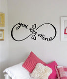 Infinity You Are Mine Wall Decal Sticker Bedroom Room Art Vinyl Home Decor Teen Kids Infinite Nursery Tattoo Love
