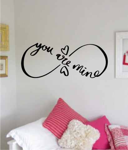Infinity You Are Mine Wall Decal Sticker Bedroom Room Art Vinyl Home Decor Teen Kids Infinite Nursery Tattoo Love